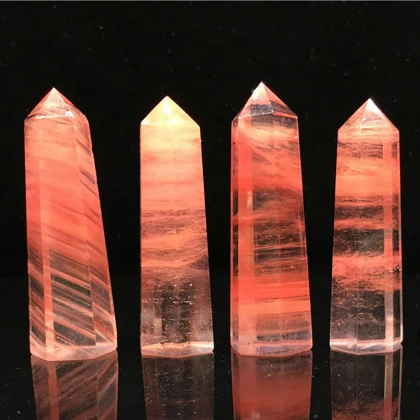 Natural Healing Crystal Point Wands