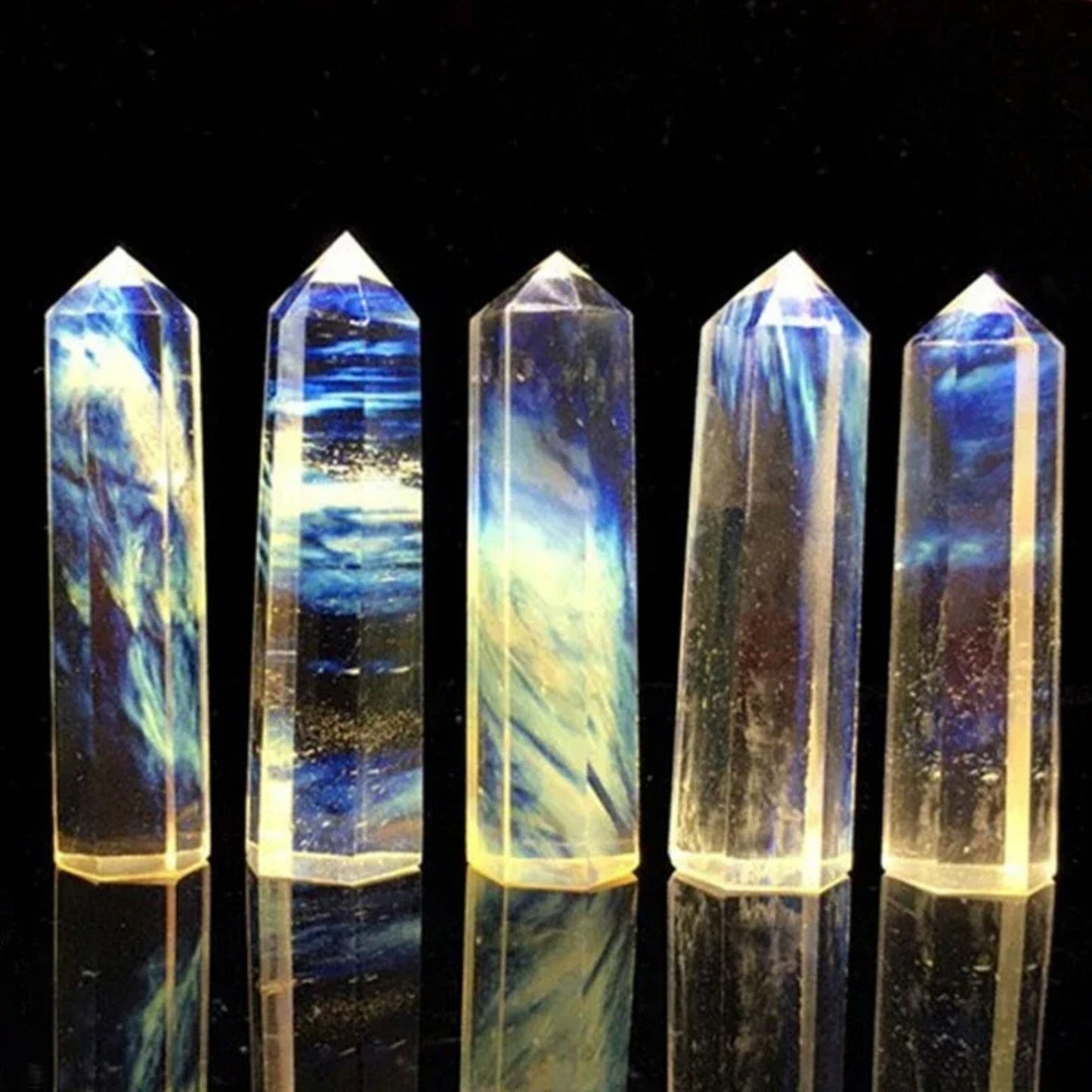 Natural Healing Crystal Point Wands