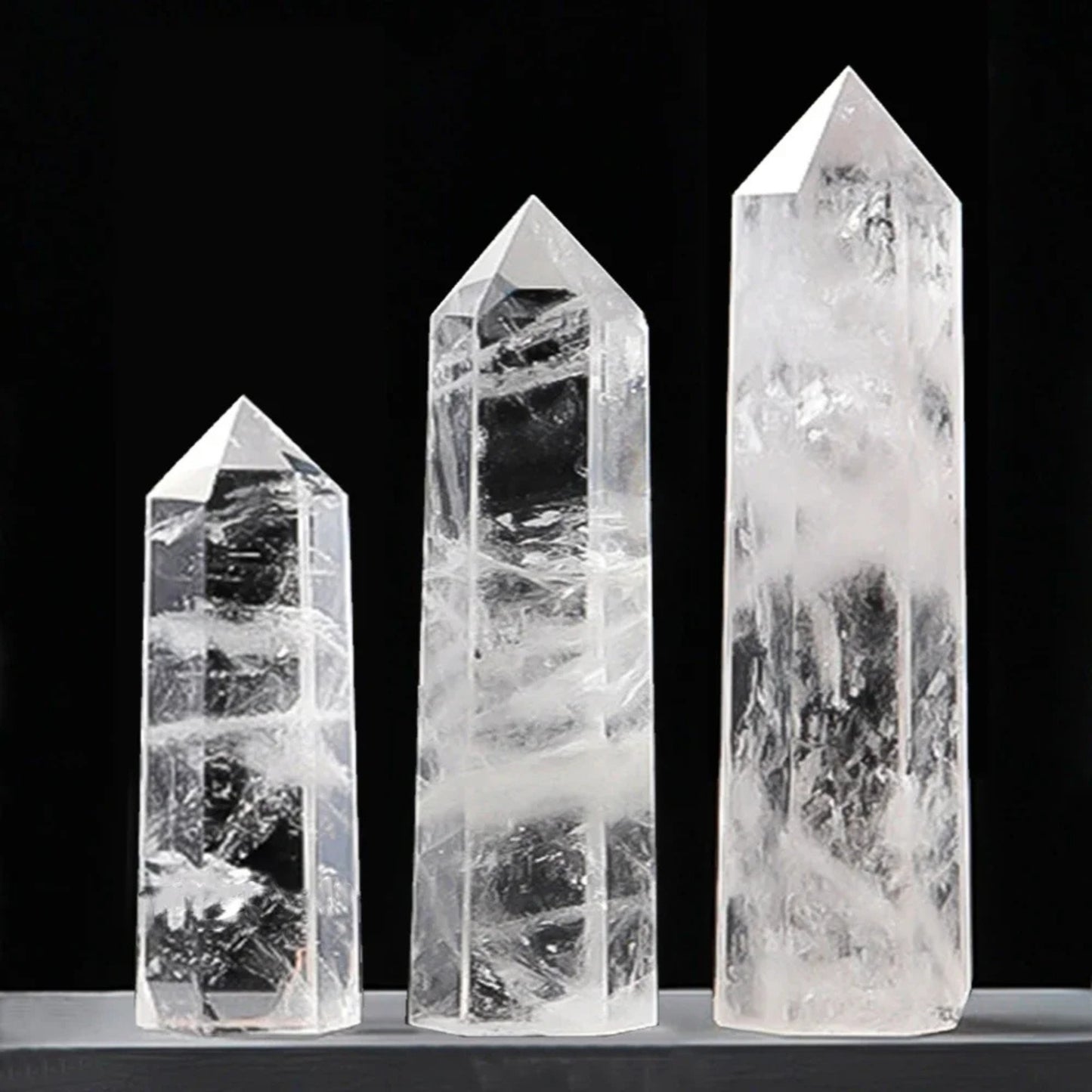 Natural Healing Crystal Point Wands