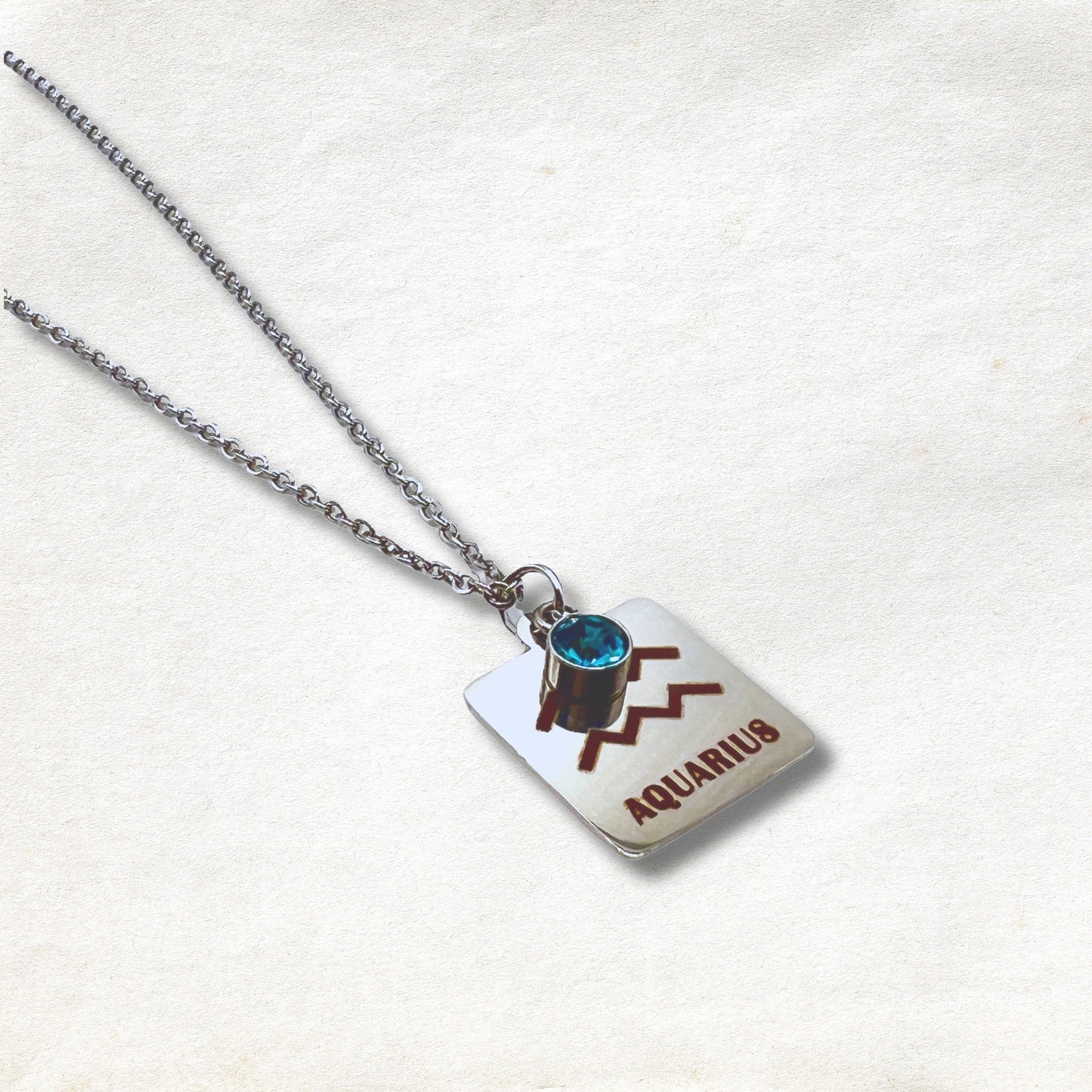Aquarius - Zodiac Birthstone Necklace