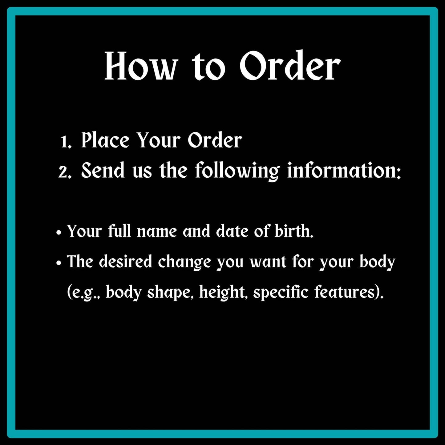 Body Change Spells