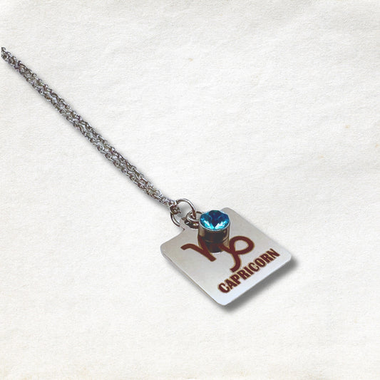 Capricorn Birthstone Necklace
