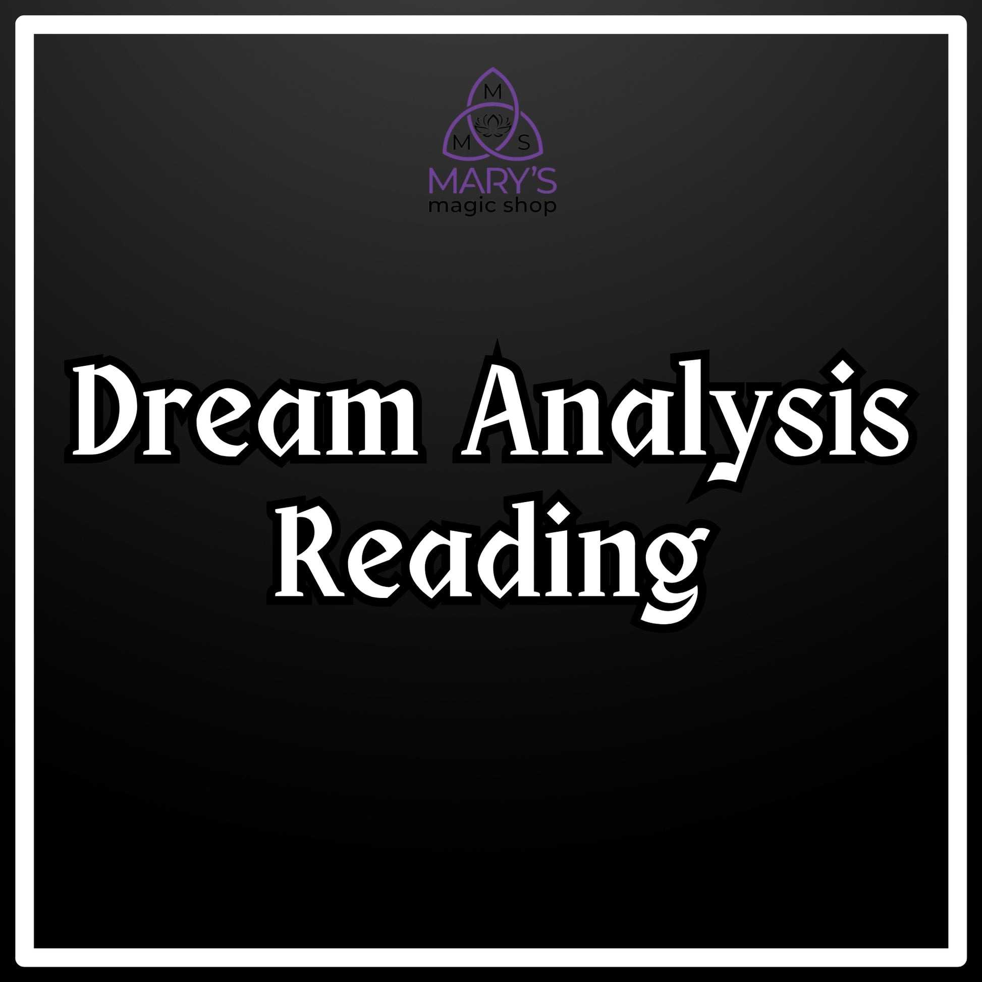 Dream Analysis Reading