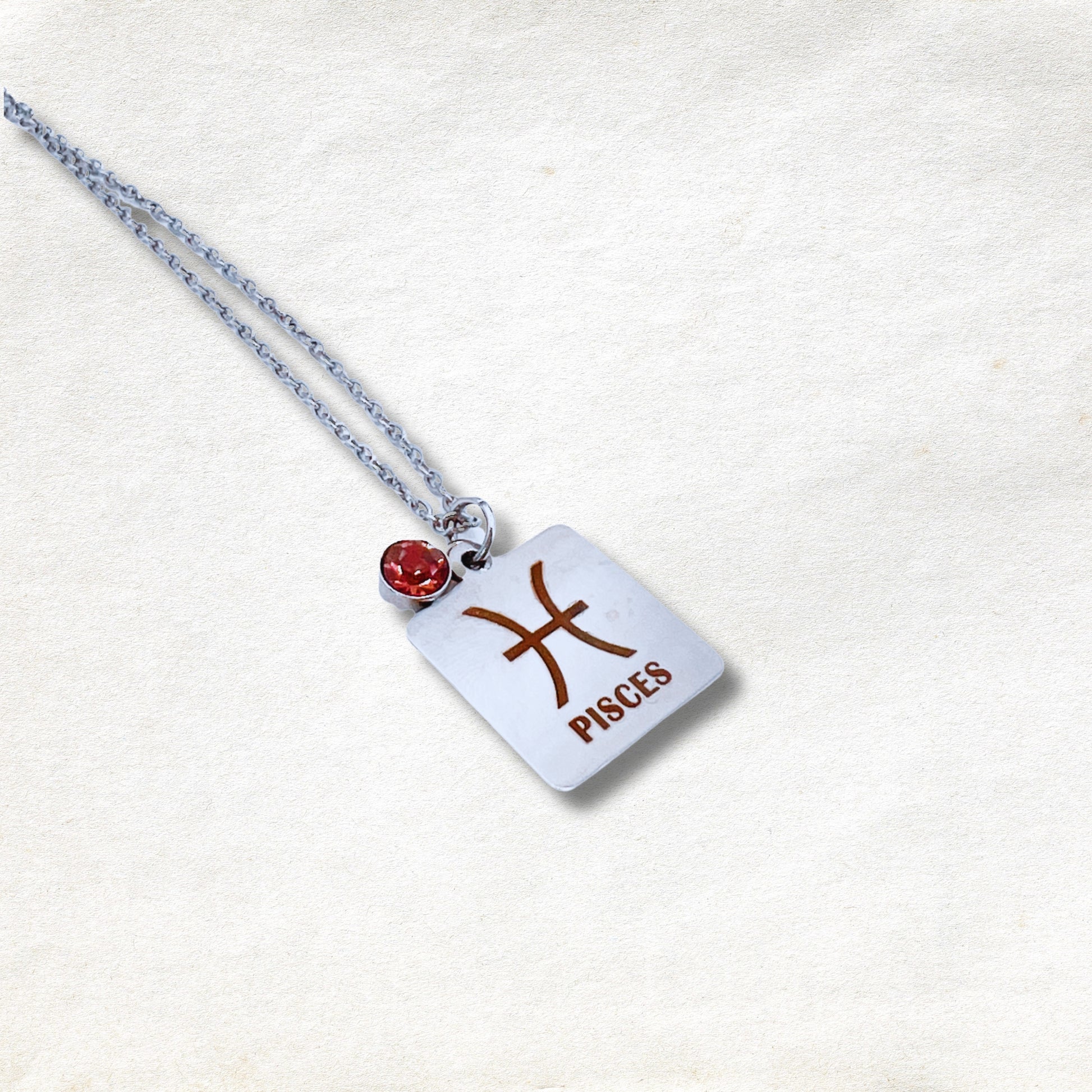 Pisces Birthstone Necklace