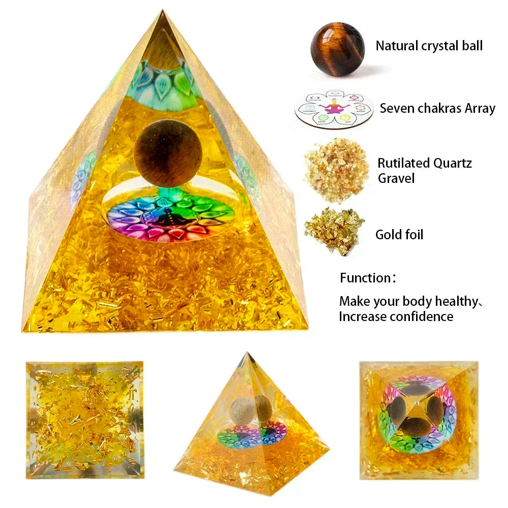 Orgone Crystal Healing Pyramids