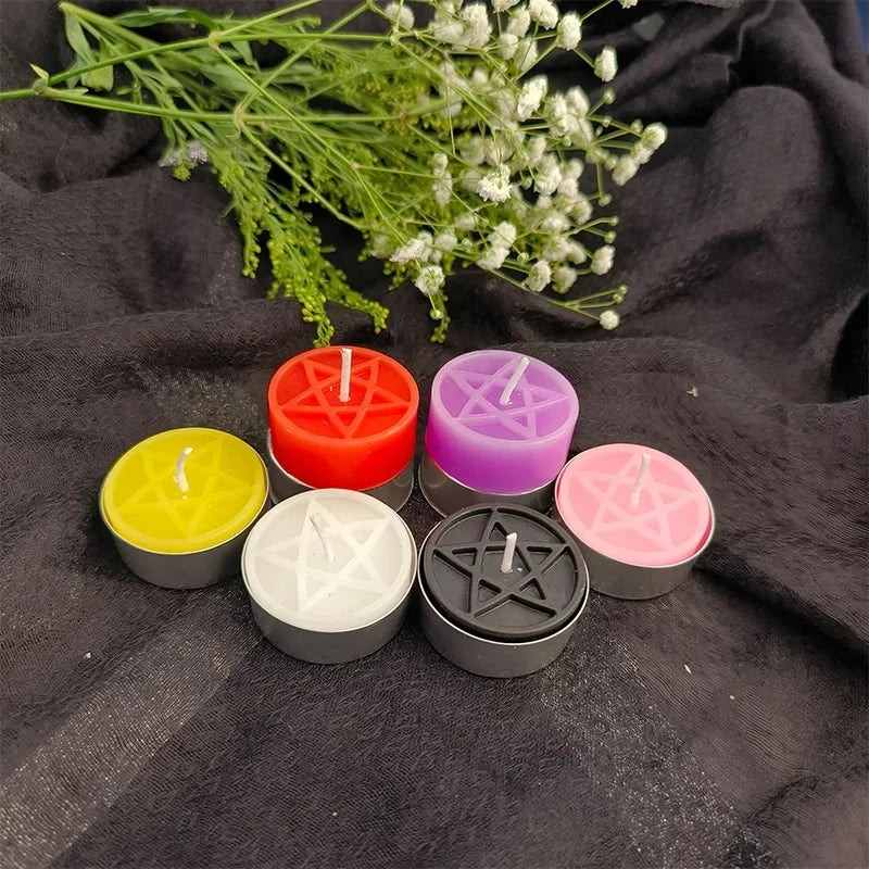 Pentagram Spell Candles