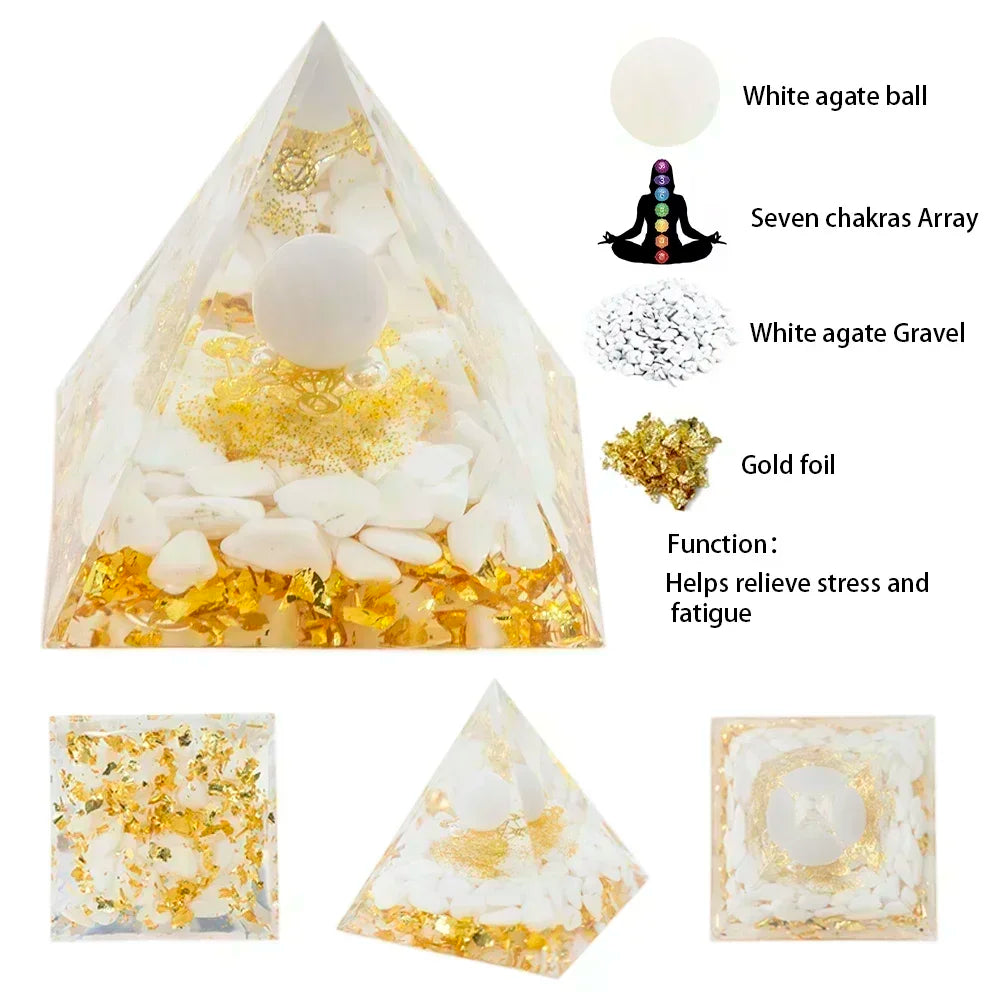 Orgone Crystal Healing Pyramids