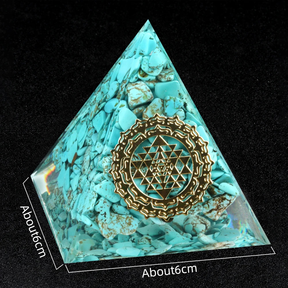 Orgone Crystal Healing Pyramid