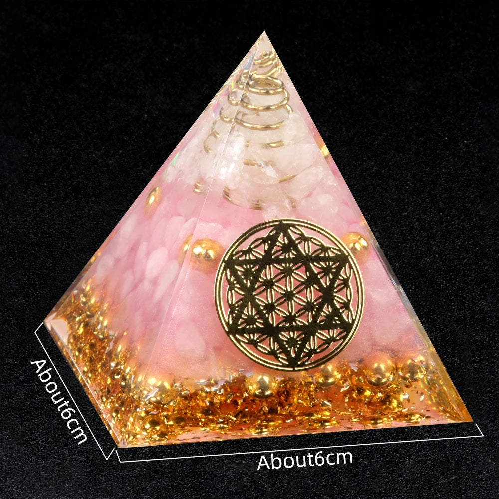 Orgone Crystal Healing Pyramid
