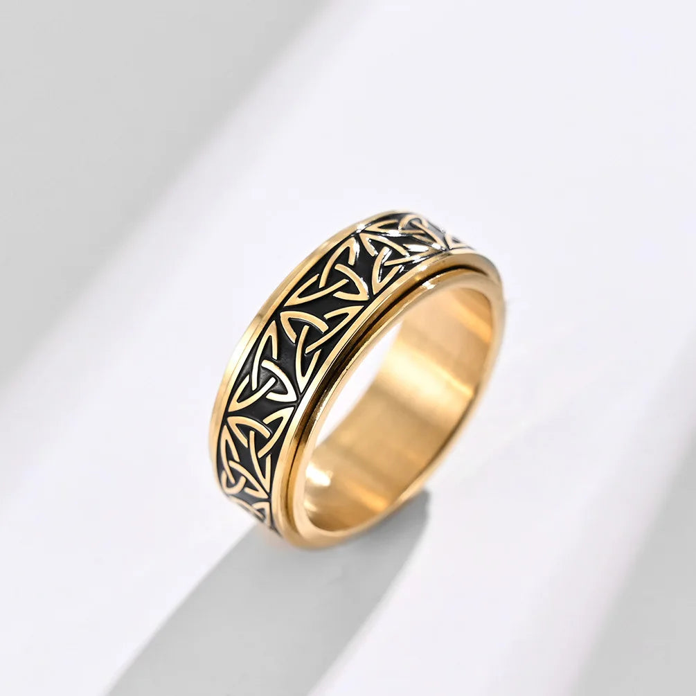 Viking Celtic Knot Rune Stress Rings