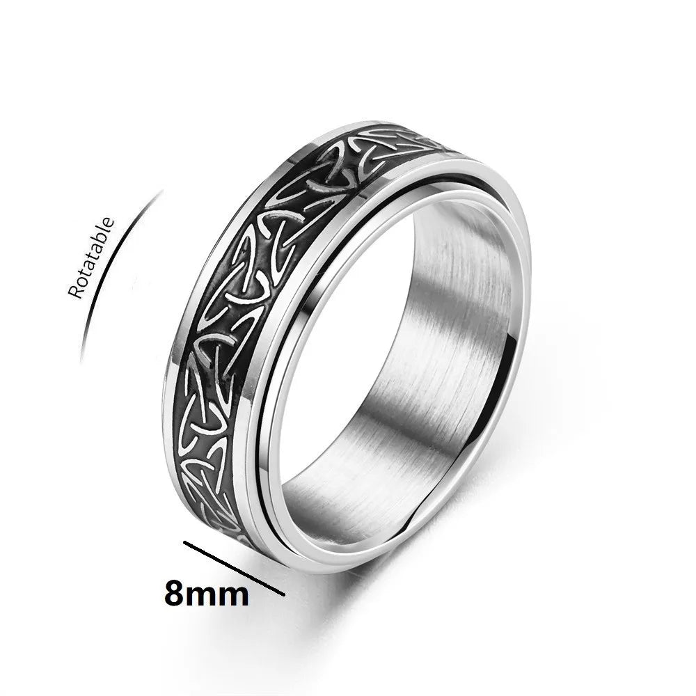 Viking Celtic Knot Rune Stress Rings