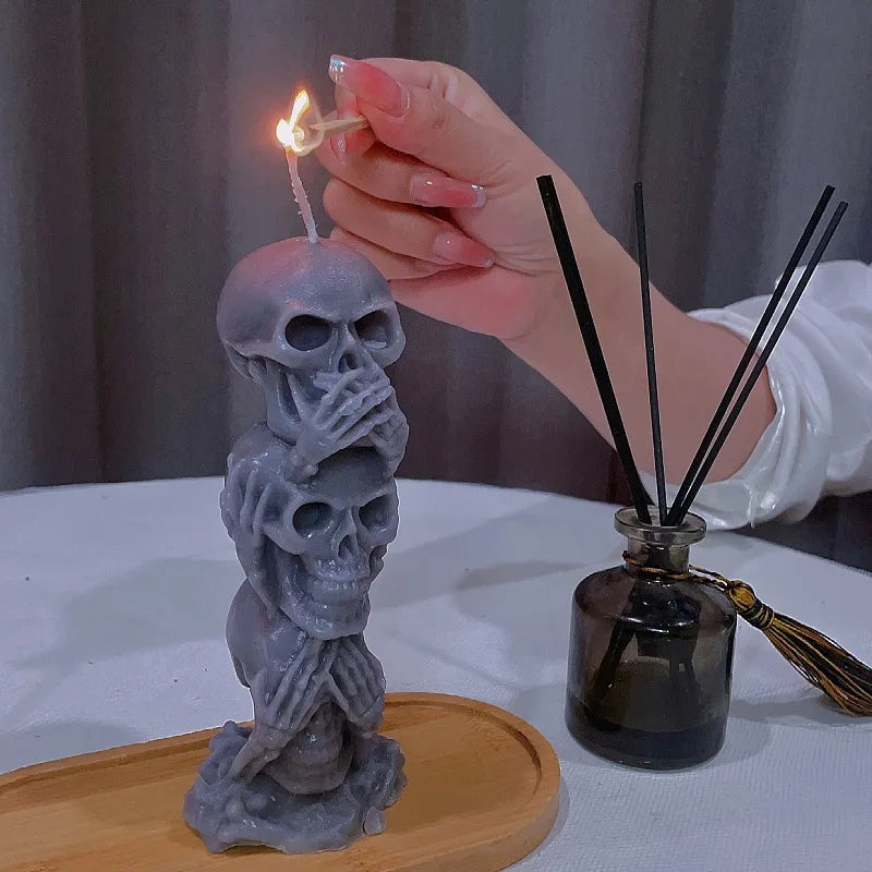 Skull Spell Candle