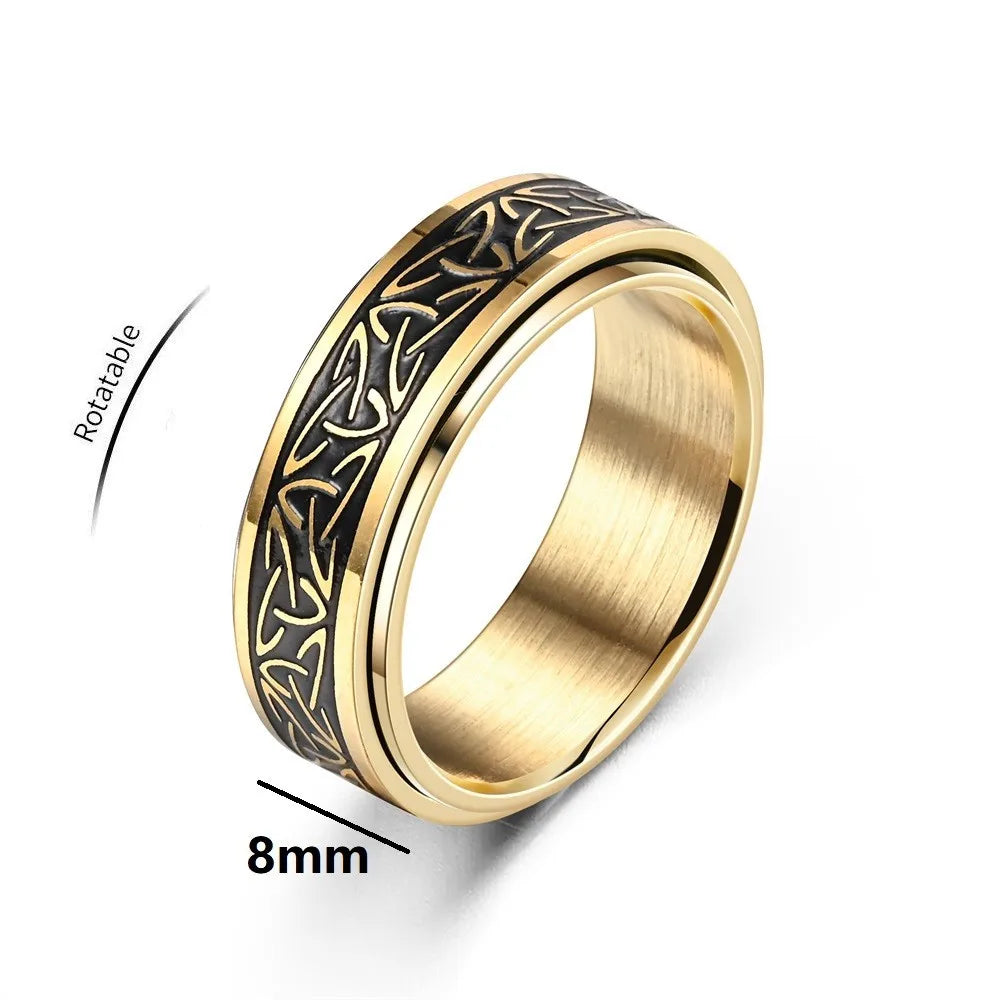 Viking Celtic Knot Rune Stress Rings