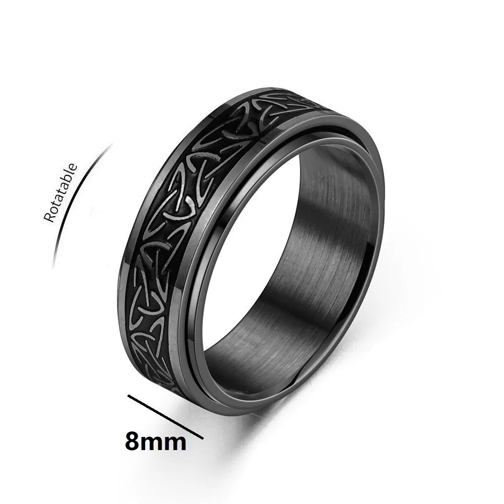 Viking Celtic Knot Rune Stress Rings