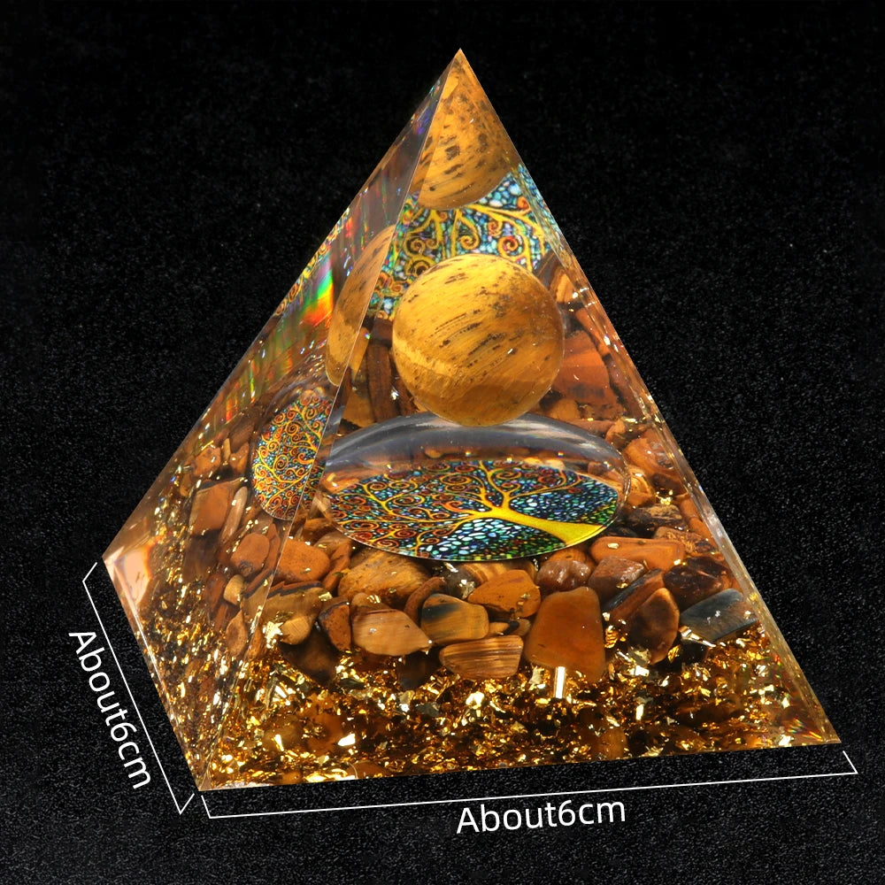 Orgone Crystal Healing Pyramid