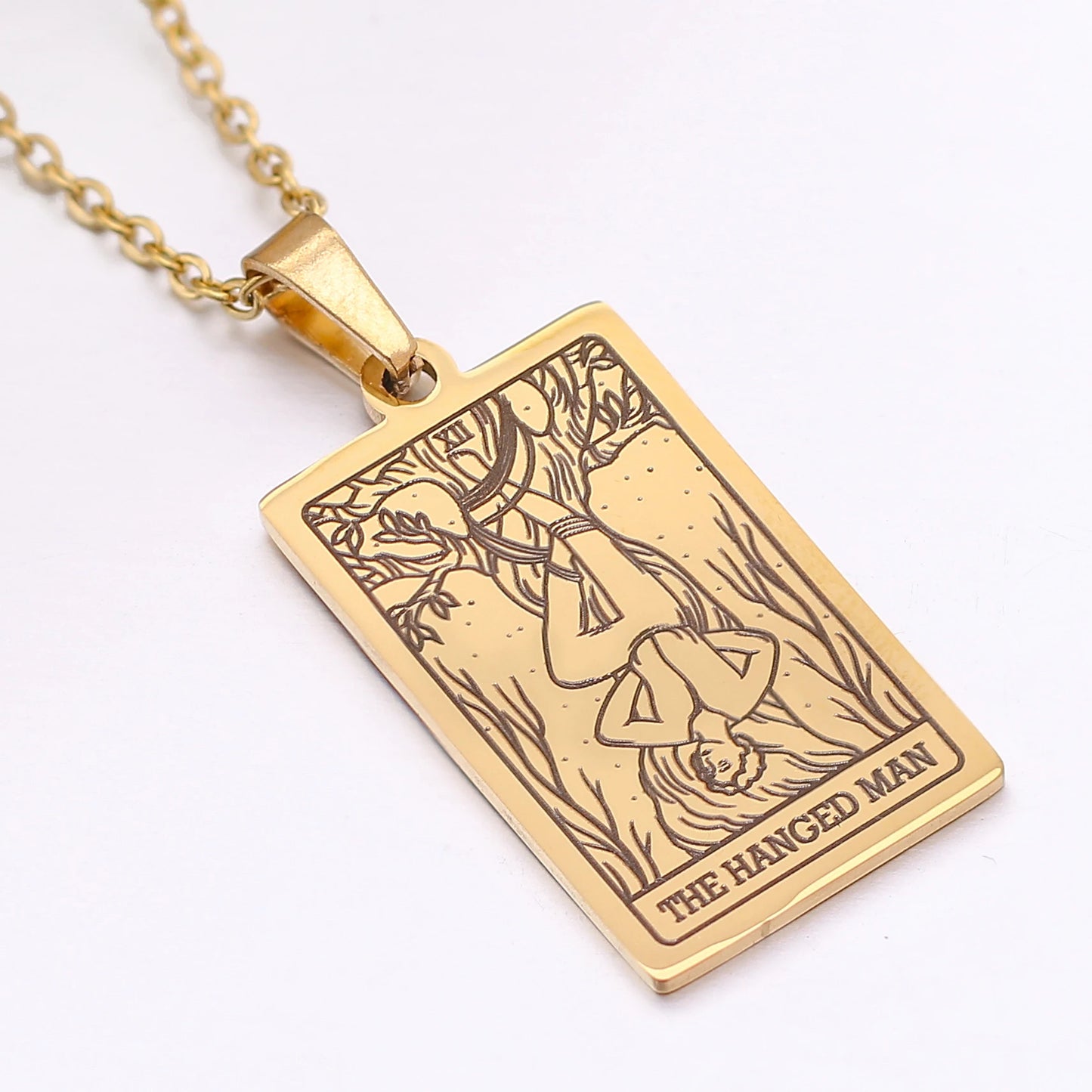 Classic Gold Tarot Card Necklaces
