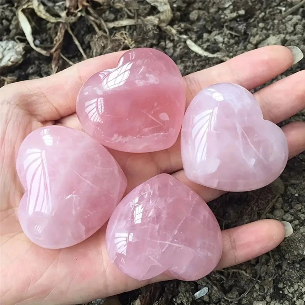 Rose Quartz Crystal Heart