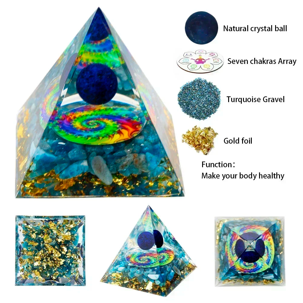 Orgone Crystal Healing Pyramids
