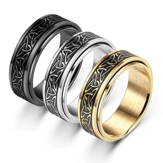 Viking Celtic Knot Rune Stress Rings