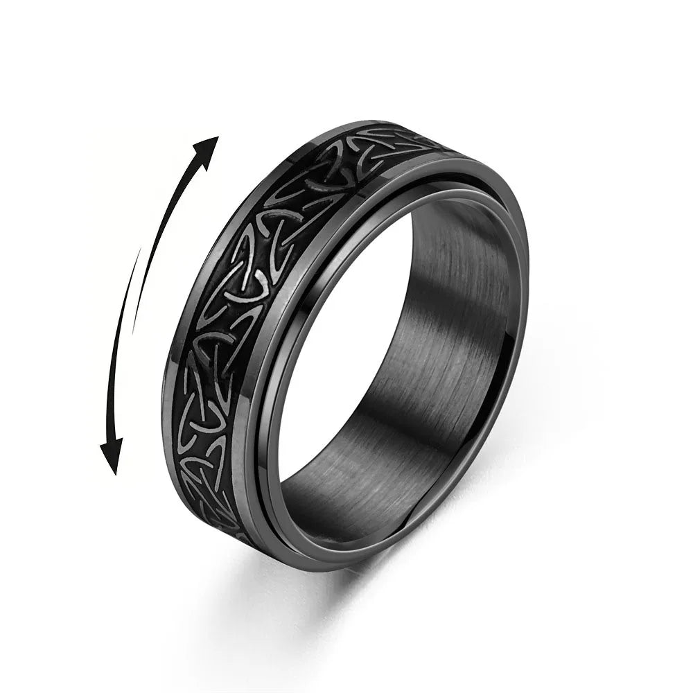 Viking Celtic Knot Rune Stress Rings