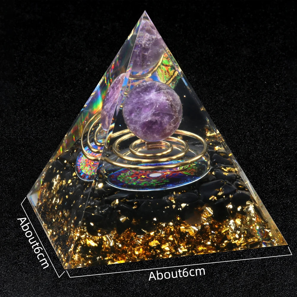 Orgone Crystal Healing Pyramid