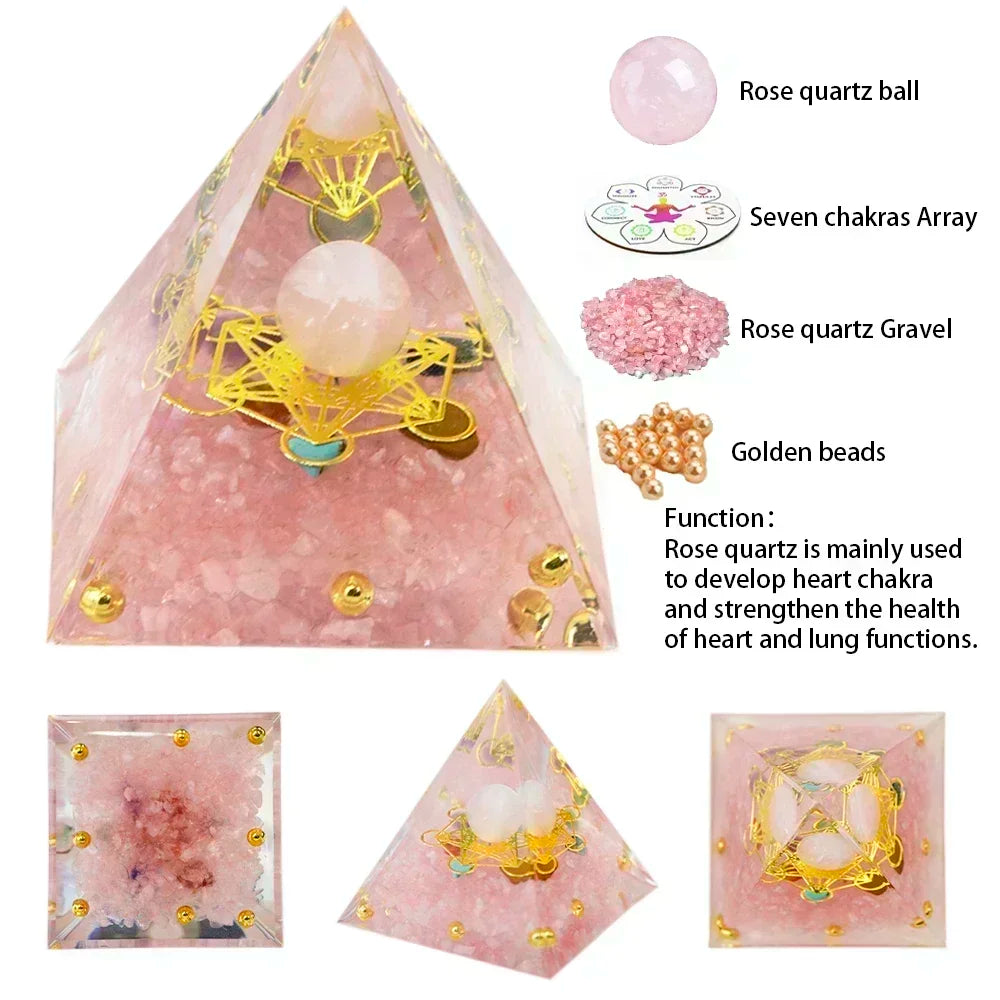 Orgone Crystal Healing Pyramids
