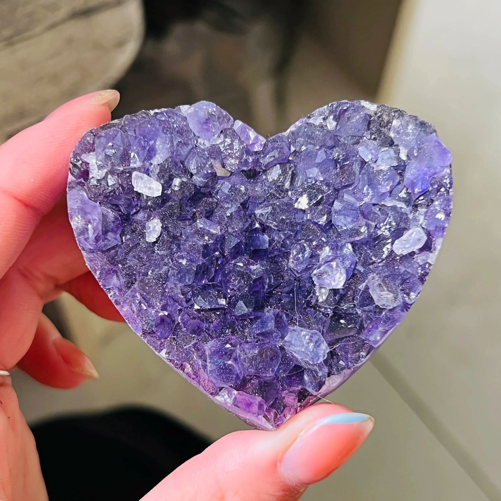 Amethyst Crystal Heart Cluster