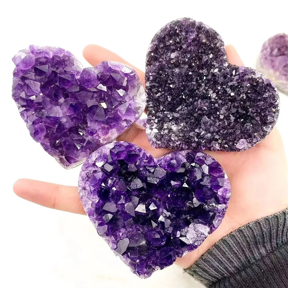 Amethyst Crystal Heart Cluster