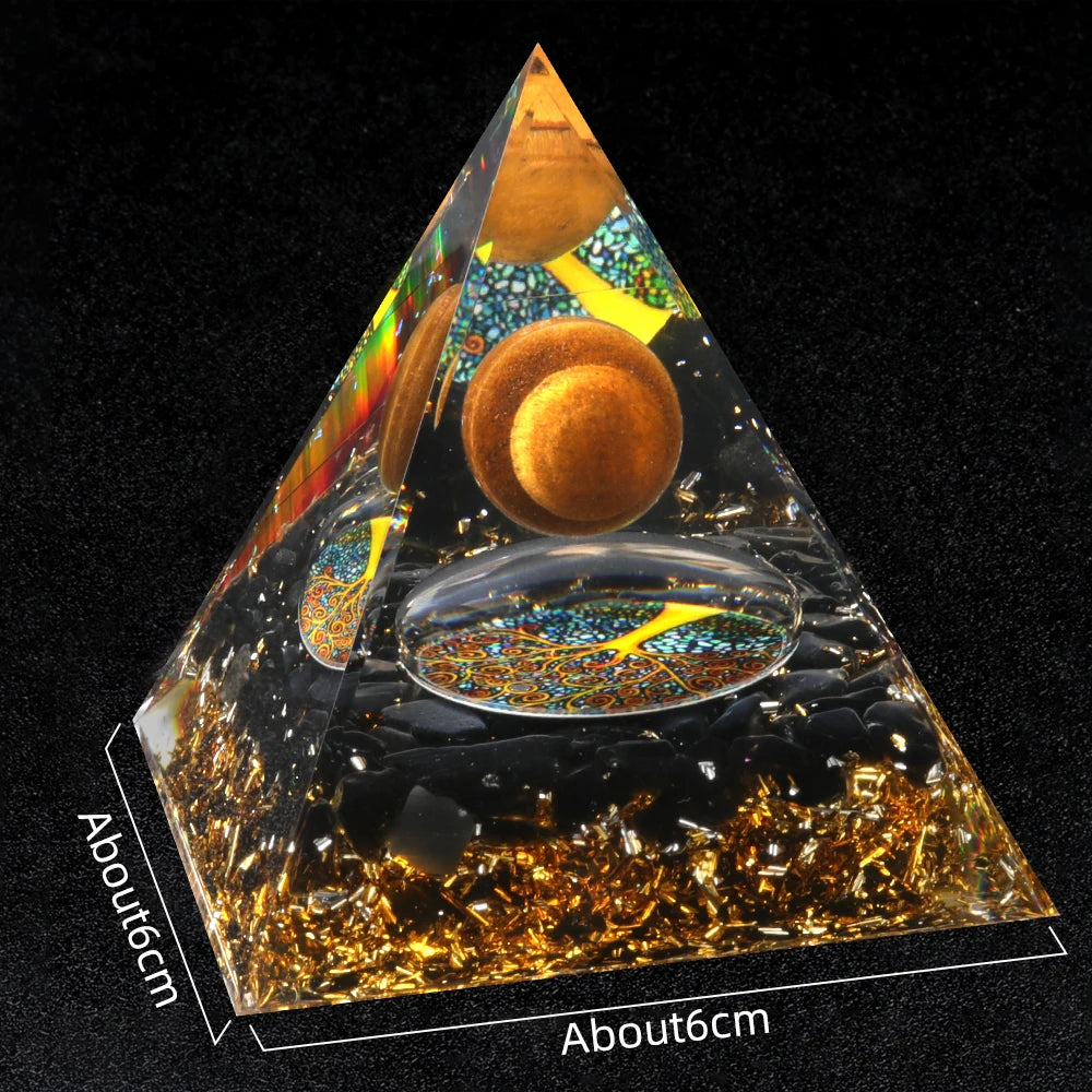 Orgone Crystal Healing Pyramid