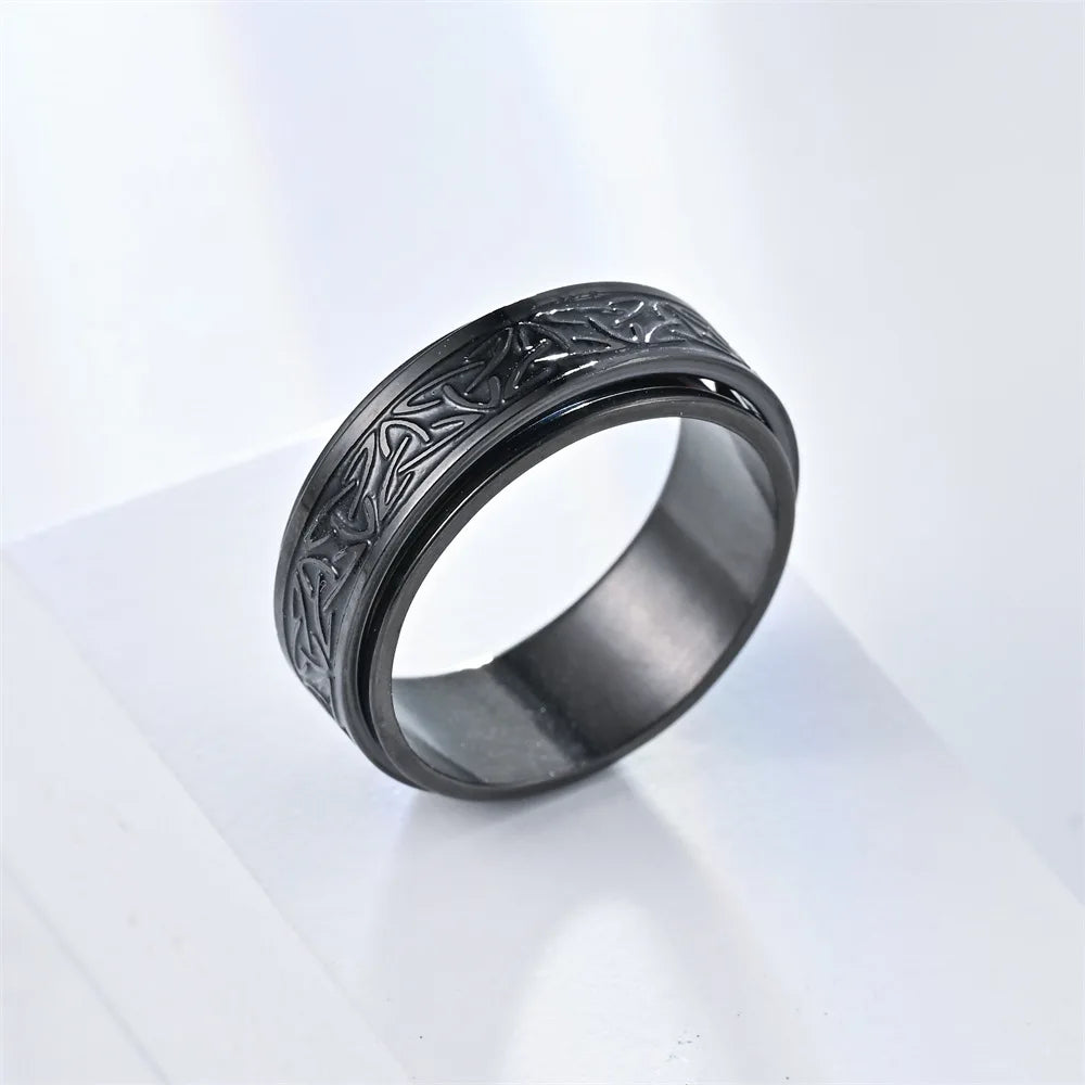 Viking Celtic Knot Rune Stress Rings
