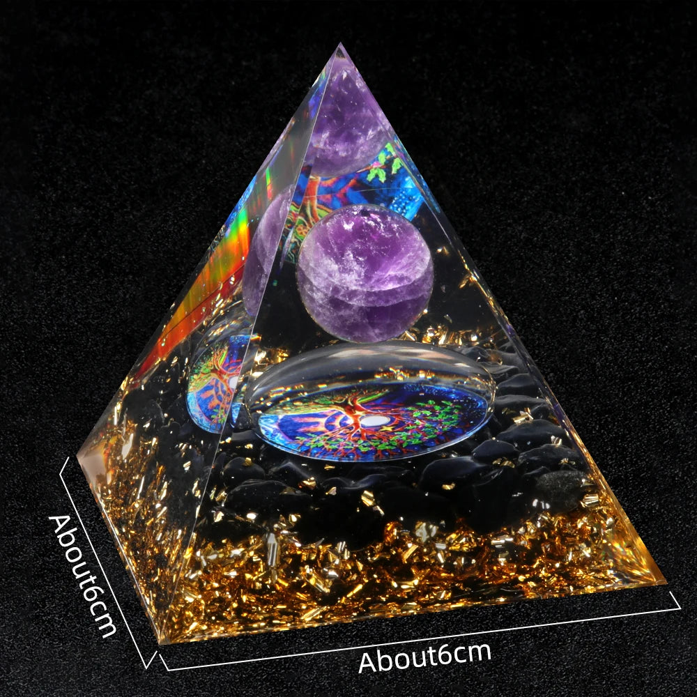 Orgone Crystal Healing Pyramid