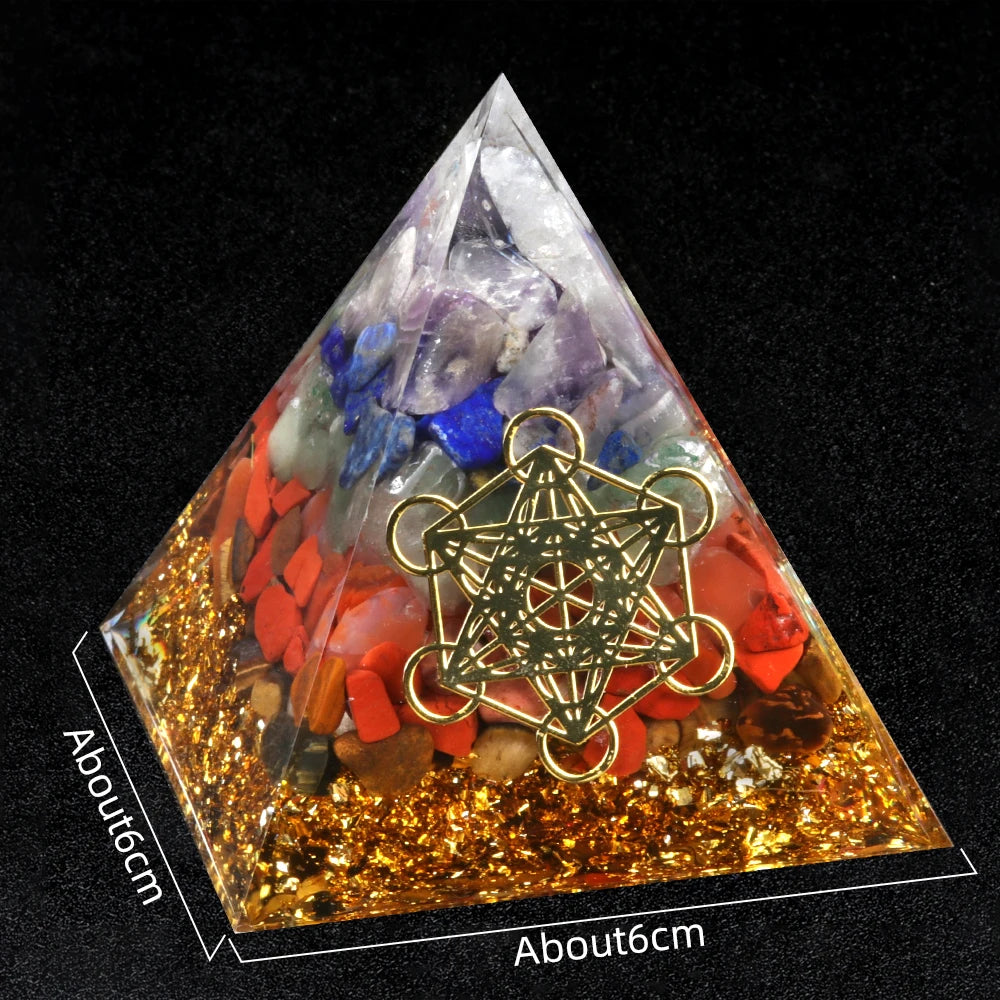 Orgone Crystal Healing Pyramid