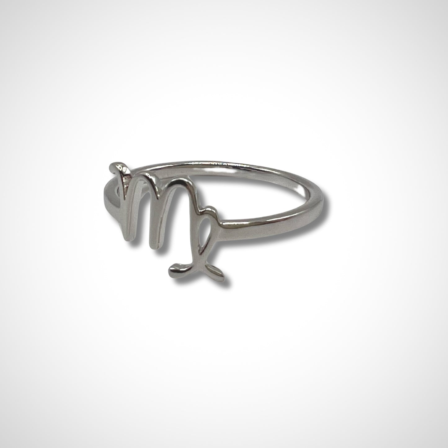 Virgo Astrology Silver Ring