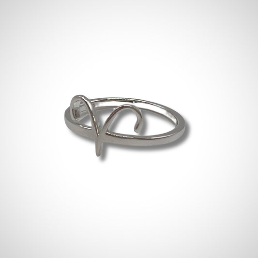 Aries Astrology Silver Ring
