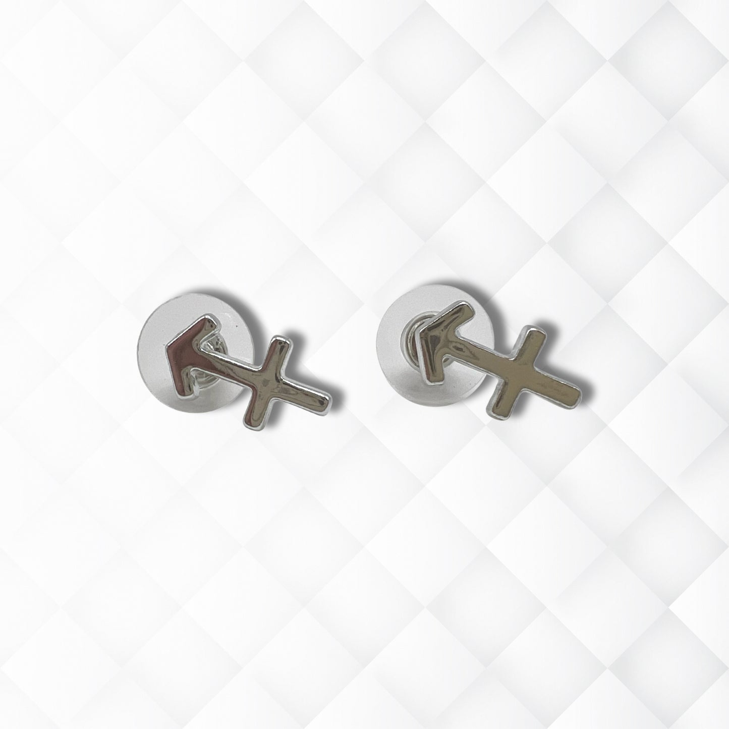 Sagittarius Silver Earrings