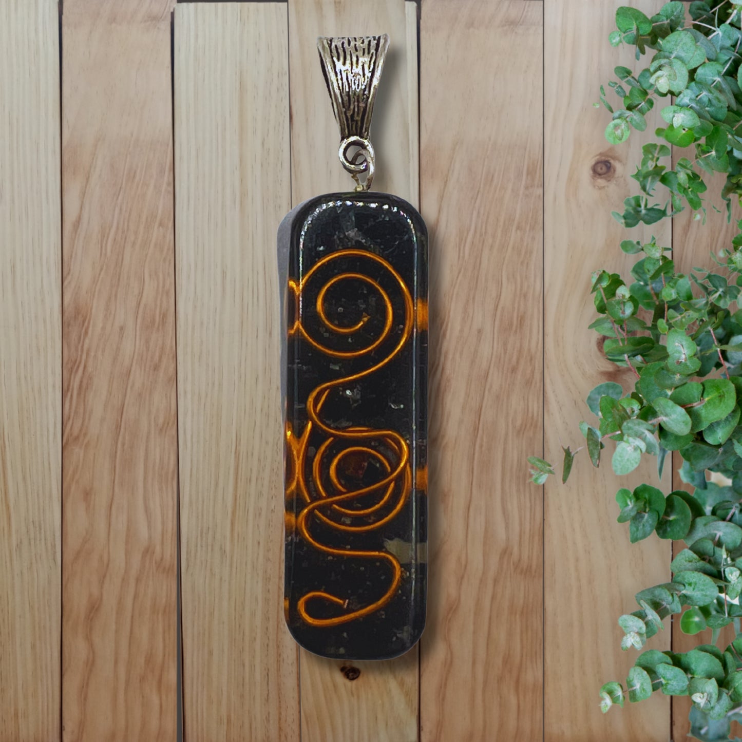 Orgone Healing Necklace Black Tourmaline with Copper Quartz
