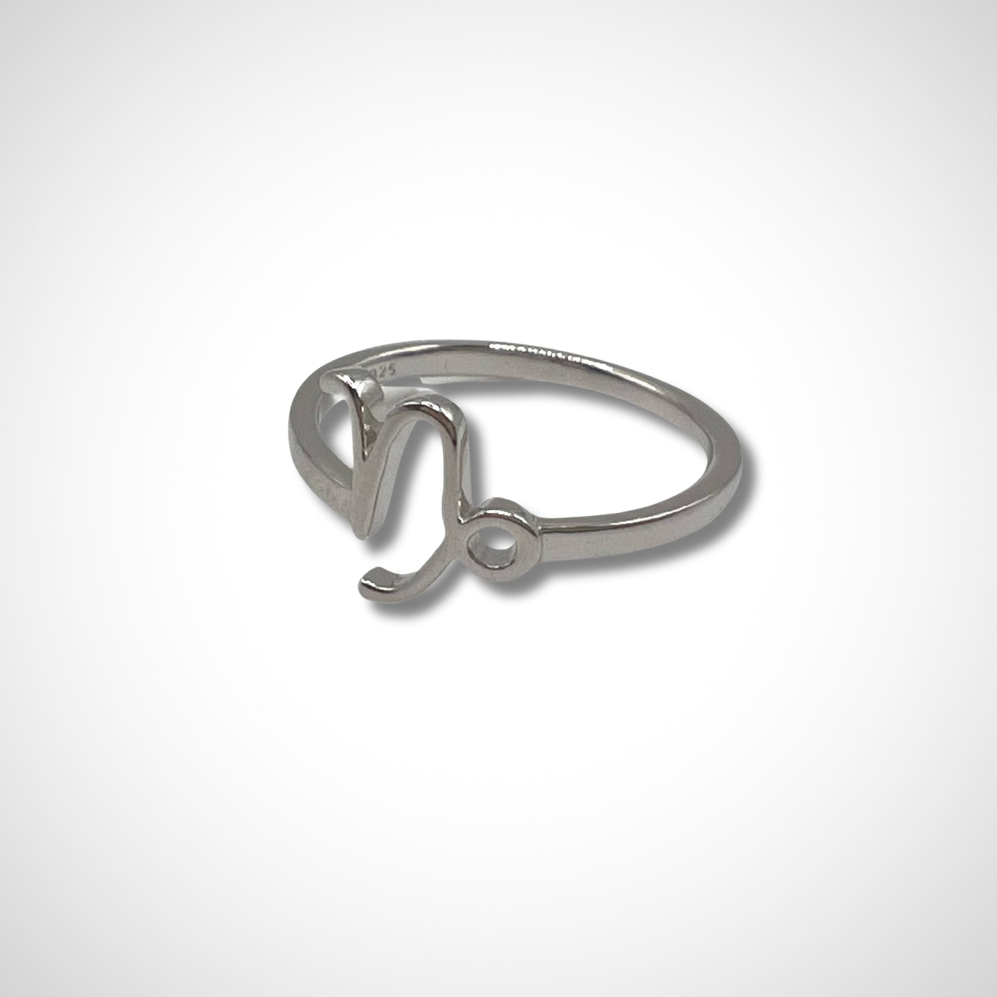 Capricorn Astrology Silver Ring