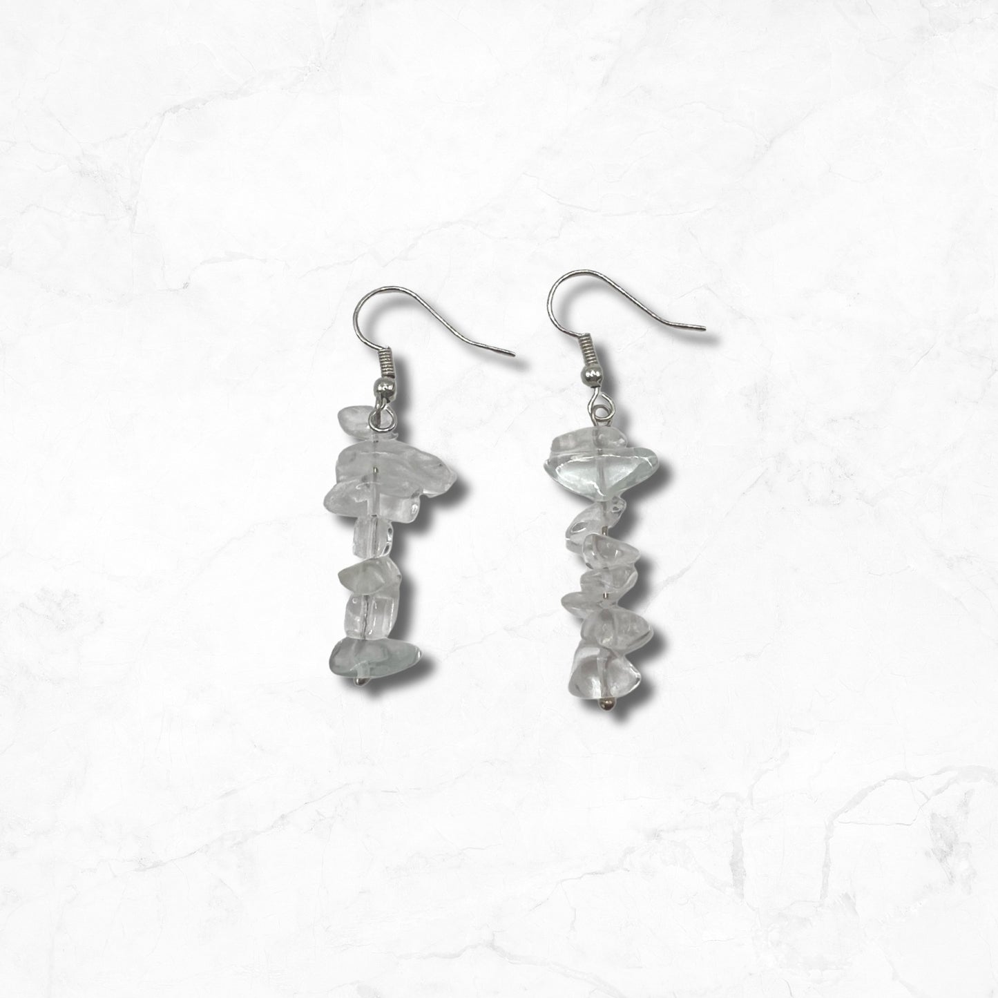 Clear Quartz Healing Crystal Earrings
