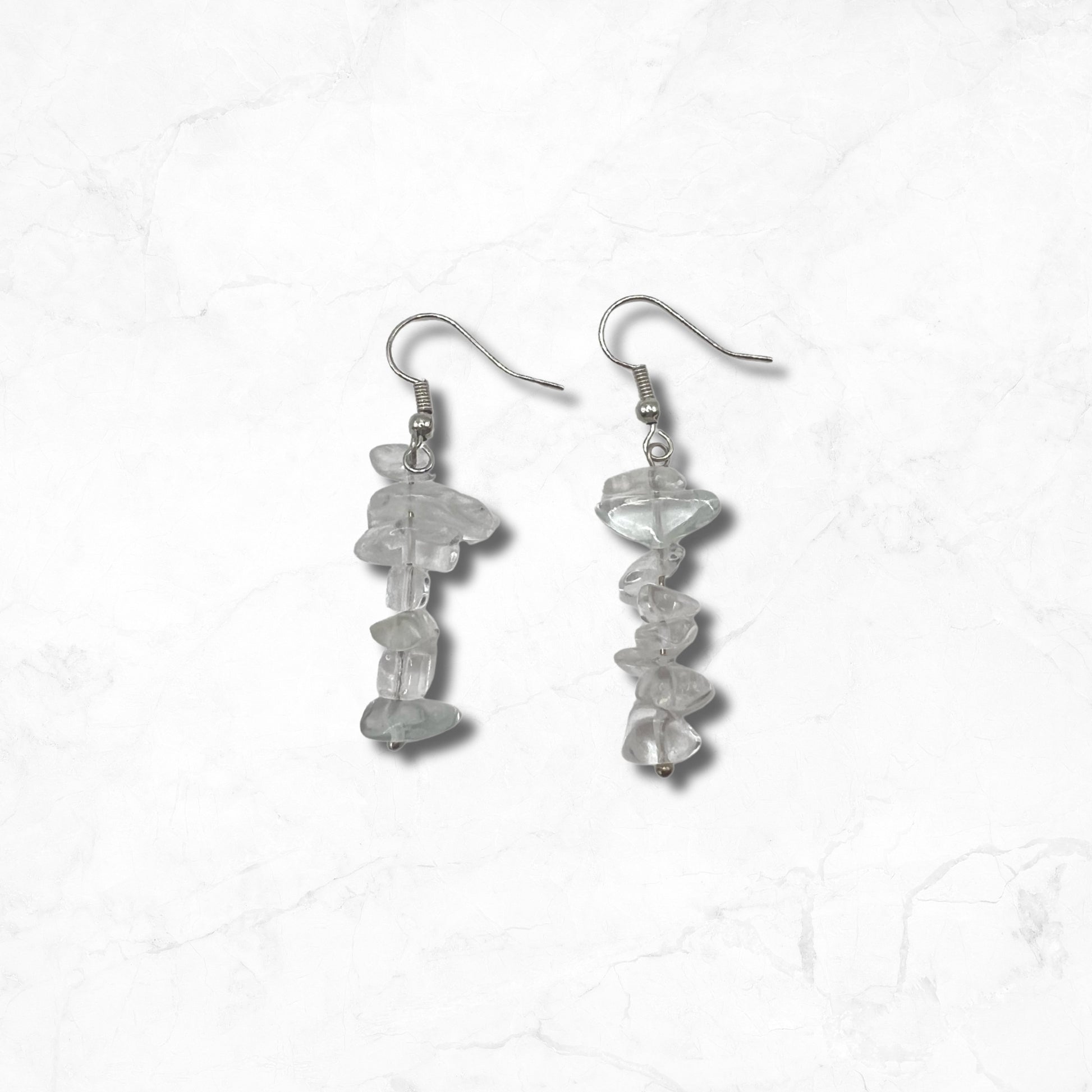 Clear Quartz Healing Crystal Earrings