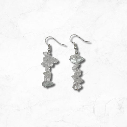 Clear Quartz Healing Crystal Earrings
