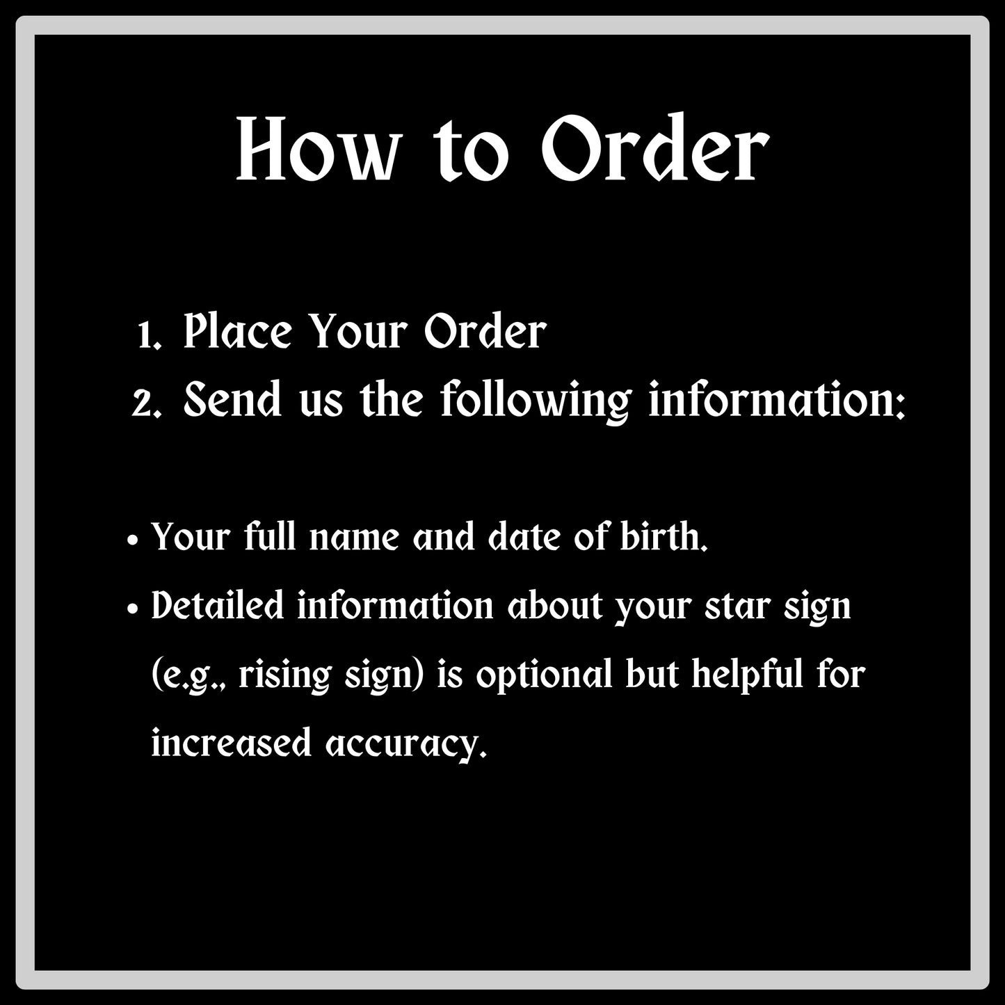 how to order