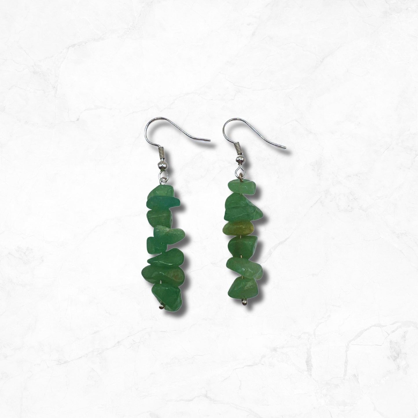 Green Aventurine Healing Crystal Earrings