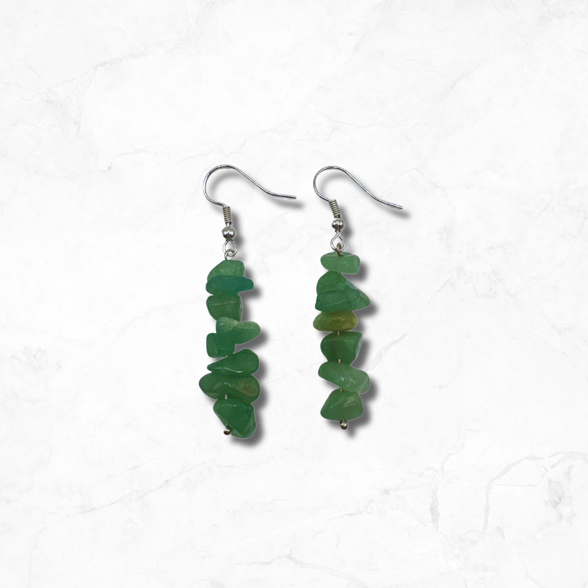 Green Aventurine Healing Crystal Earrings