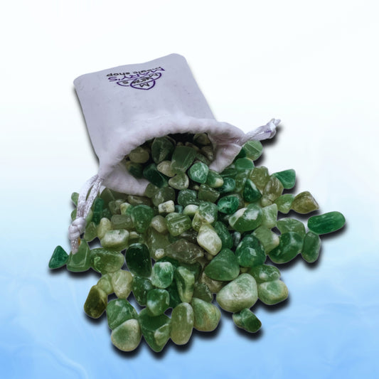 Green Aventurine Crystal Bag
