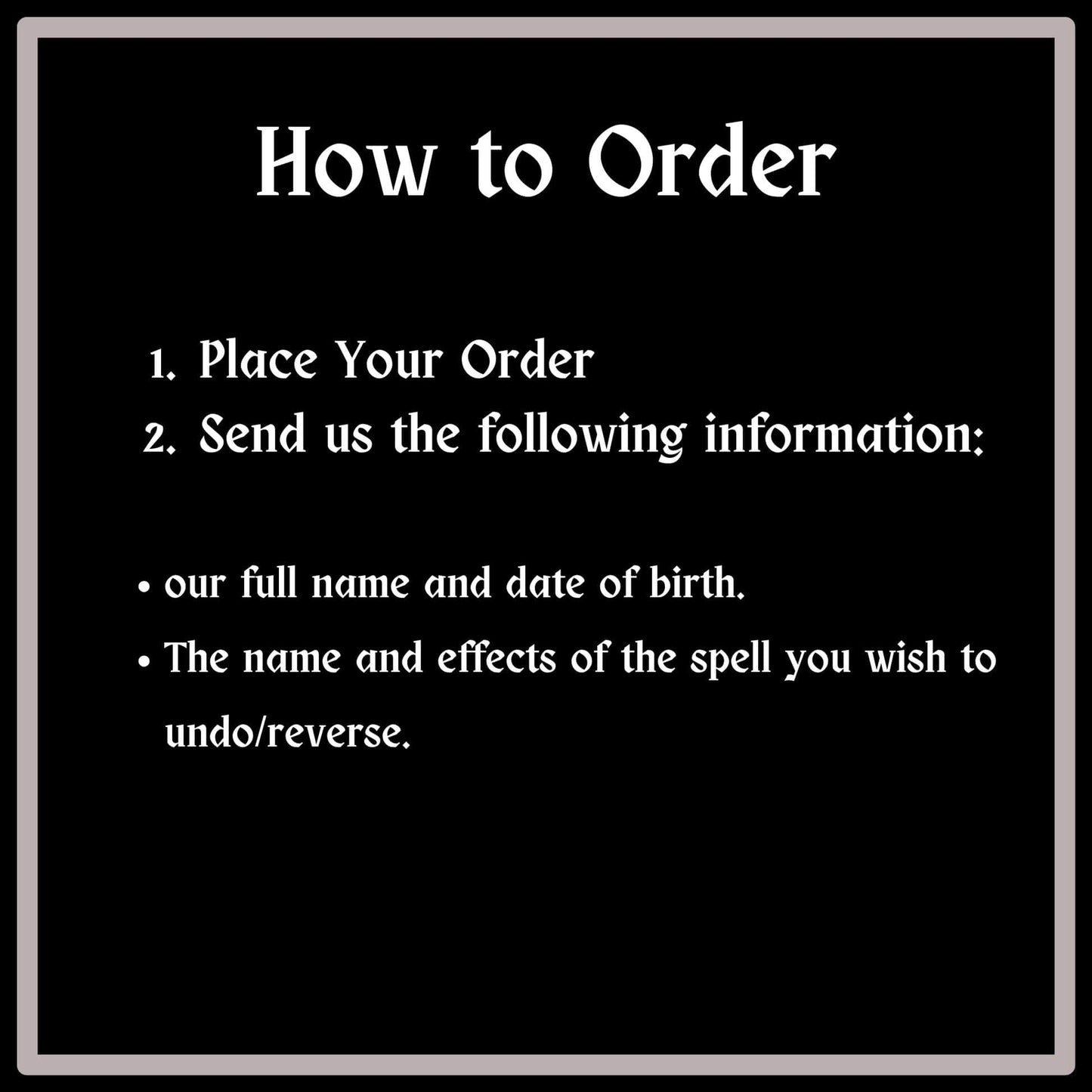 how to order