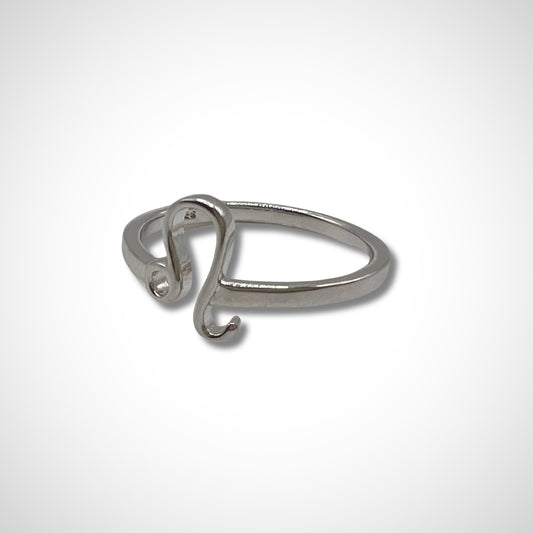 Leo Astrology Silver Ring