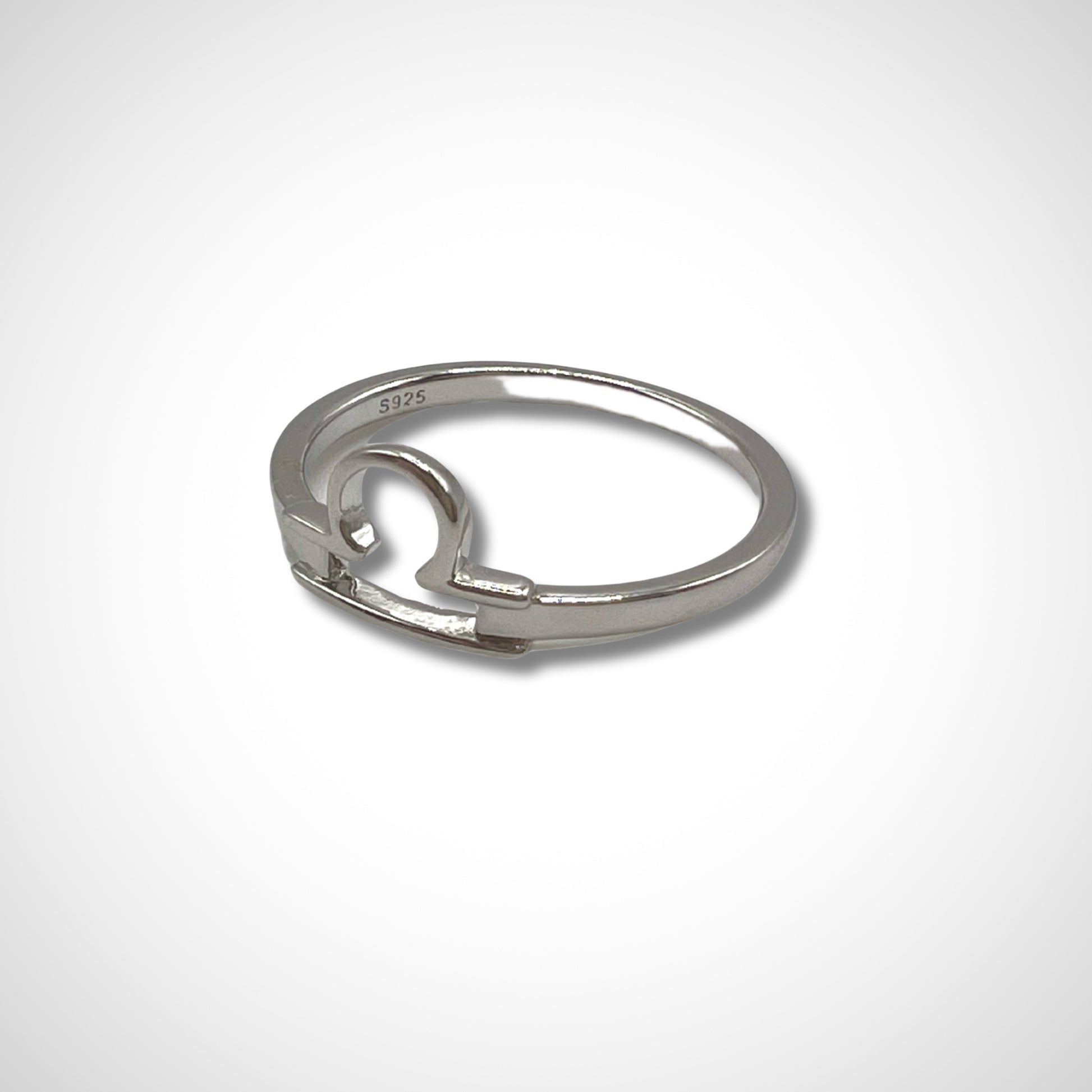 Libra Astrology Silver Ring