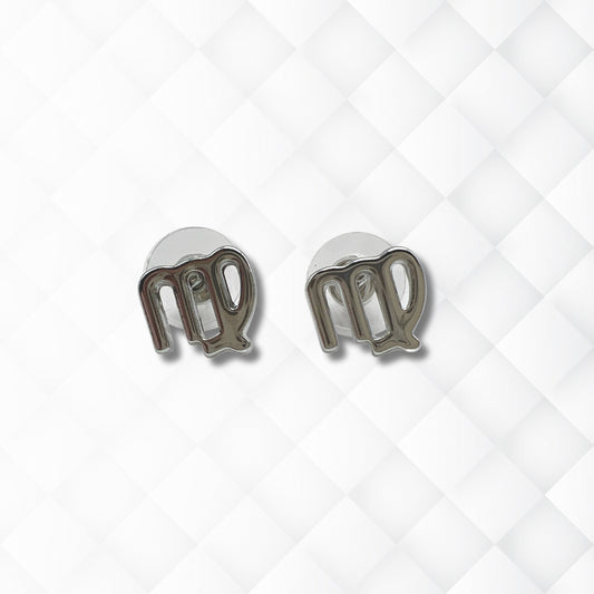 Virgo Silver Earrings