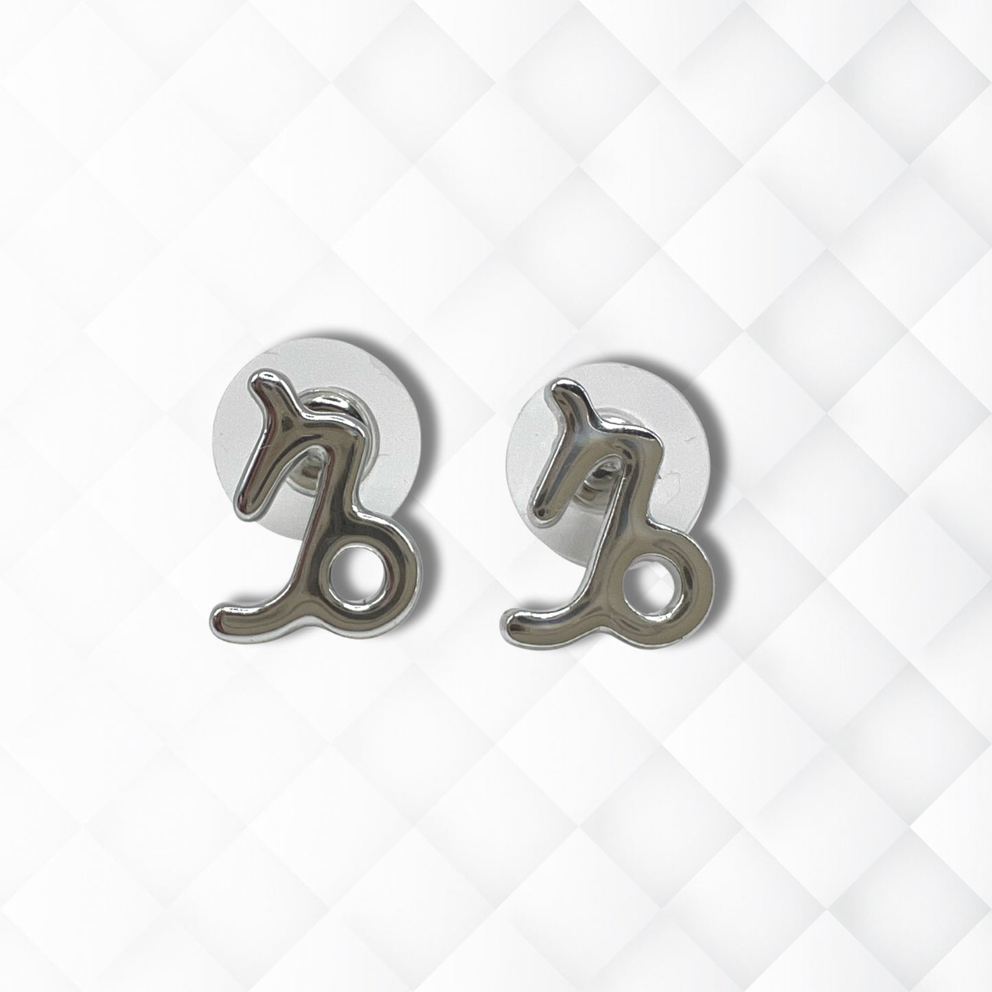 Capricorn Silver Earrings