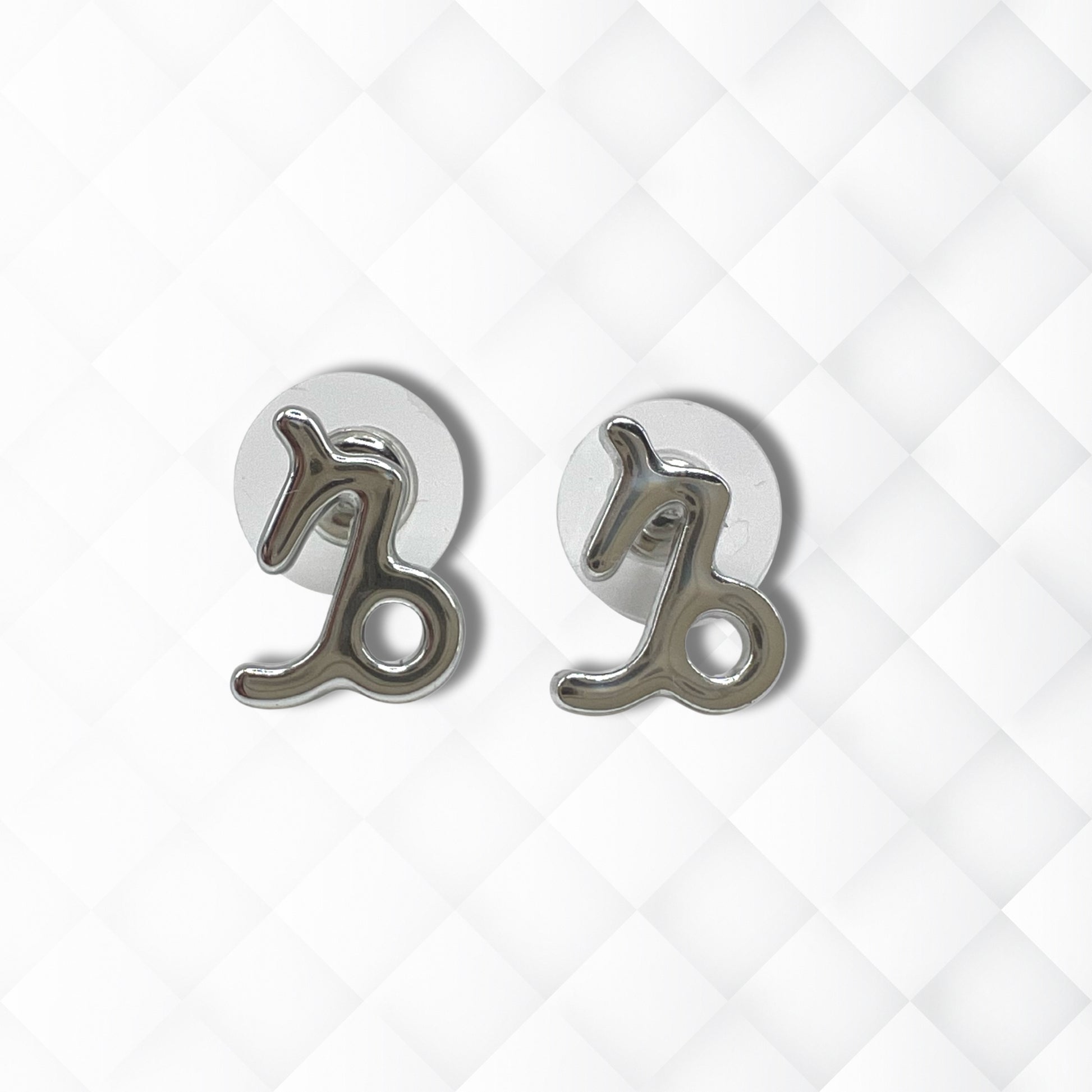 Capricorn Silver Earrings